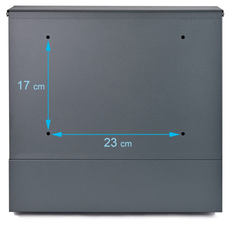 D3692 poštová schránka antracit + nerez