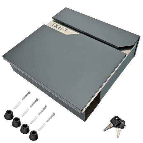 D3692 poštová schránka antracit + nerez