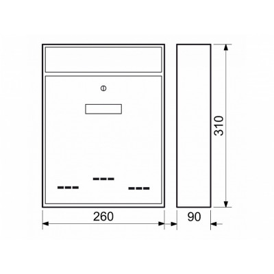 BK.20 A B poštová schránka antracit