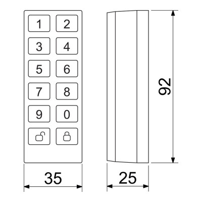 DM.KEYPAD.01 klávesnica pre digitálny motor