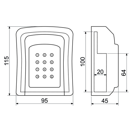 KB.E1 schránka na kľúče