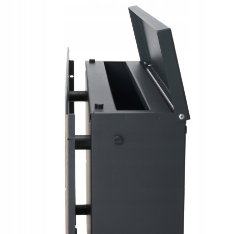 S3693 Poštová schránka Antracit + Imitácia dreva