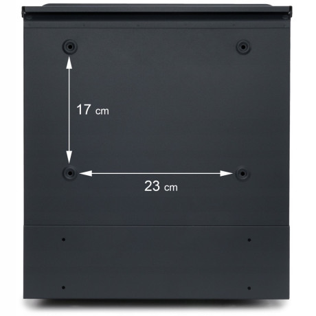 S3693 Poštová schránka Antracit + Imitácia dreva