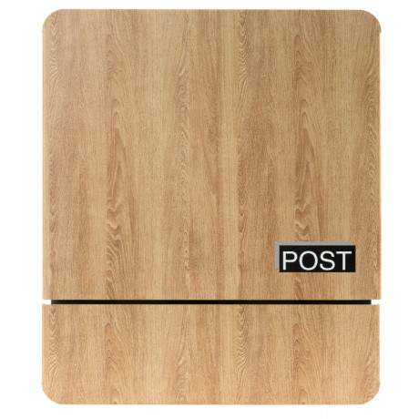 S3693 Poštová schránka Antracit + Imitácia dreva