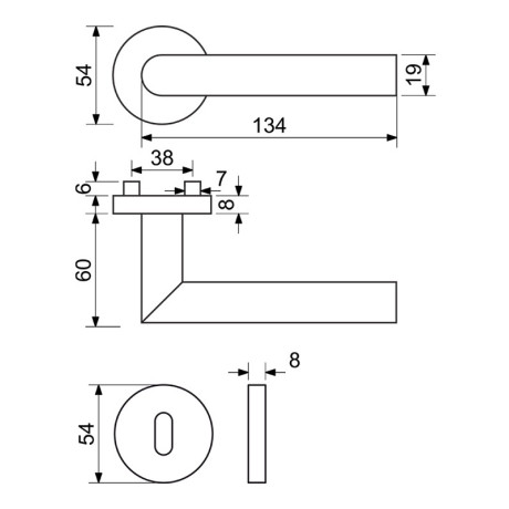 RK.L-FORM.BB.MD kľučka na dvere