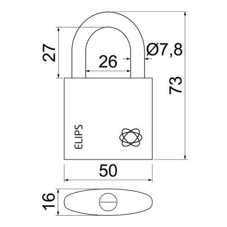 RV.ELIPS.50.SU1 viseći brava SU