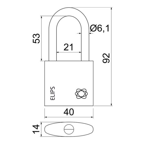RV.ELIPS.40.PL.SU1 viseći brava SU