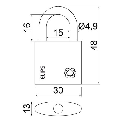 RV.ELIPS.30.SU1 vješalica brava SU