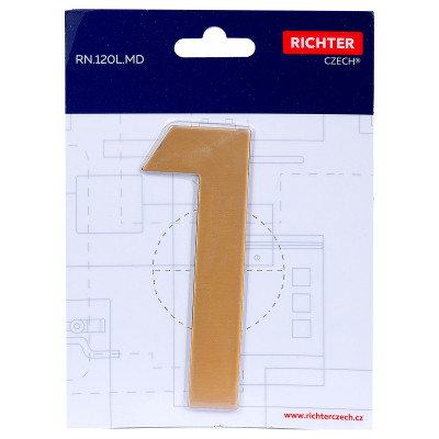 RN.120L.1.MD broj "1" 120mm bakar