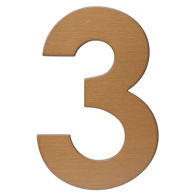 RN.120L.3.MD broj "3" 120 mm bakreni