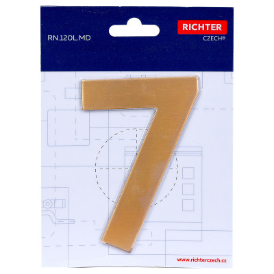 RN.120L.7.MD broj "7" 120mm bakar