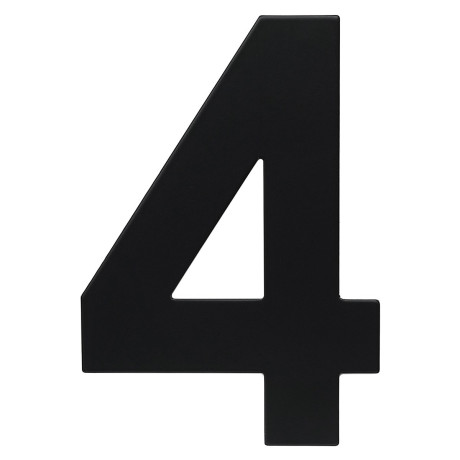 RN.120L.4.CE broj "4" 120mm crna mat