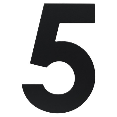 RN.120L.5.CR broj "5" 120mm crna mat