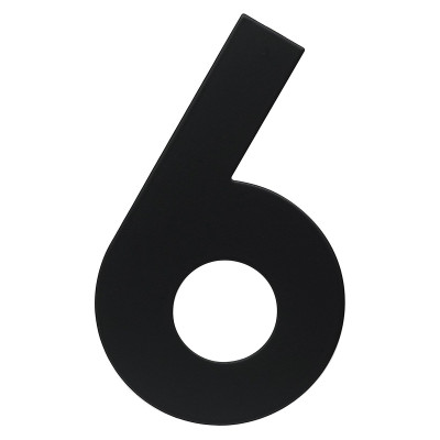 RN.120L.6.CE broj "6" 120mm crna mat