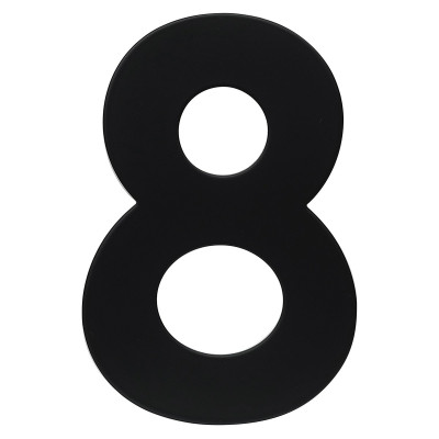 RN.120L.8.CE broj "8" 120 mm crna mat