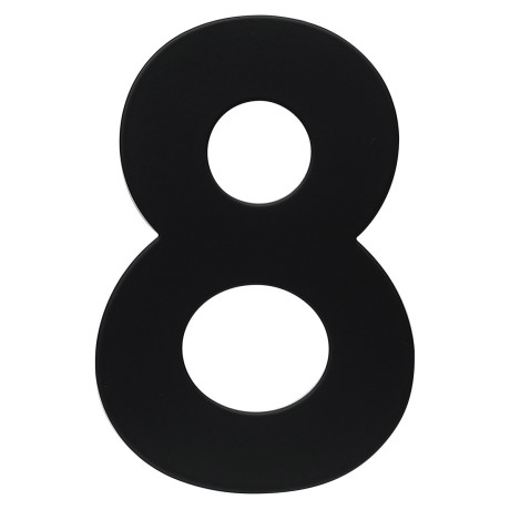 RN.120L.8.CE broj "8" 120 mm crna mat