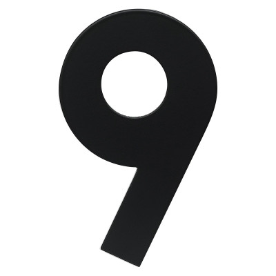 RN.120L.9.CE broj "9" 120mm crna mat