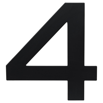 RN.150L.4.CE broj "4" 150mm crna mat