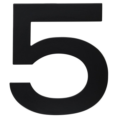 RN.150L.5.CE broj "5" 150mm crna mat