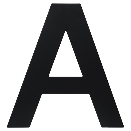 RN.150L.A.CE slovo "A" 150 mm crno mat