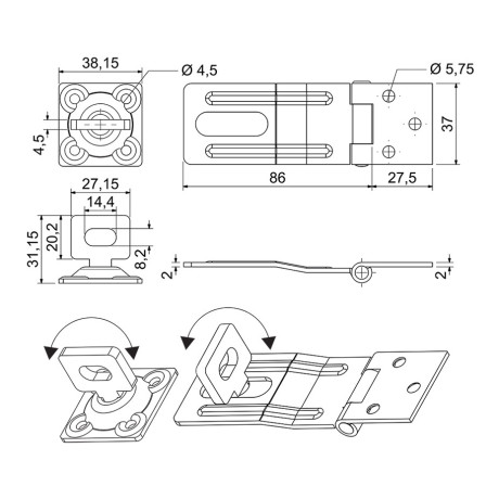 RG.12.90.CRN brava s okretnim okom