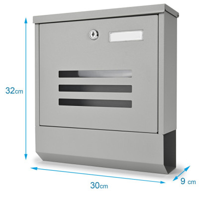 NELA poštanski sandučić srebrne boje