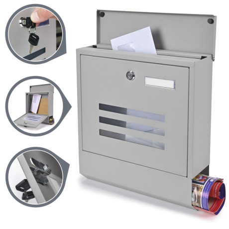 NELA poštanski sandučić srebrne boje