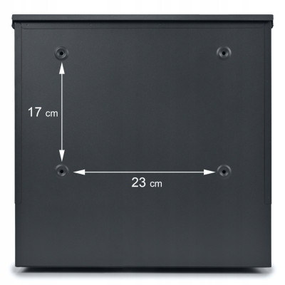 D3638 poštanski sandučić antracit + imitacija drveta