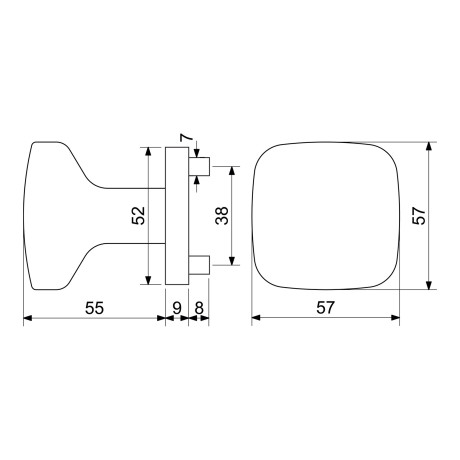 RK.KLI.B2.BARI.NIMAT klička na vrata