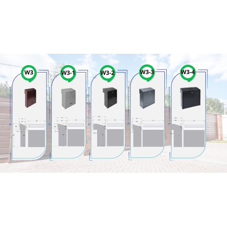 W3 - 2 poštanski sandučić crni.