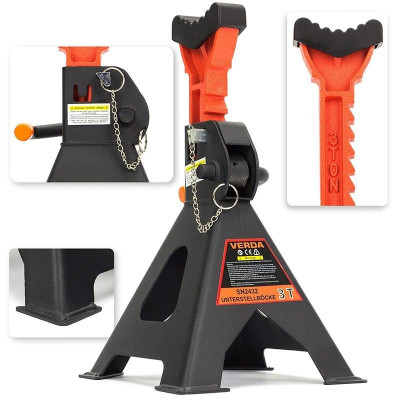 D2432 Stalci za auto 3T s dodatnom sigurnosnom bravom