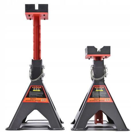 D2437 Stalci za auto od 3 t s dodatnim osiguračem