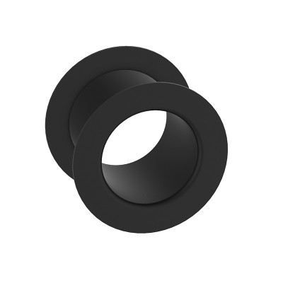 Crni okrugli ventilacijski otvor TABR