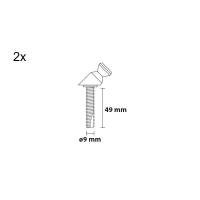 Ručka 100/50 četvrtasta sa oštrim rubom