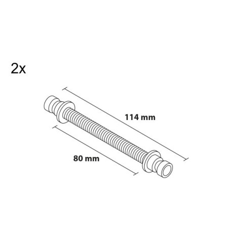 Ručka 170/100 četvrtasta sa zaobljenim Ivicama s obje strane