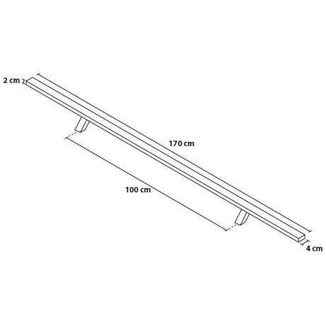 Ručka 170/100 četvrtasta sa kosim rubom