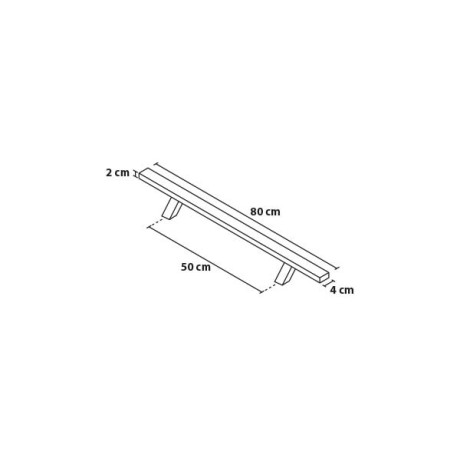 Ručka 80/50 četvrtasta oštrica