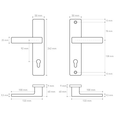 ATLAS sigurnosno okovje INOX AT92I