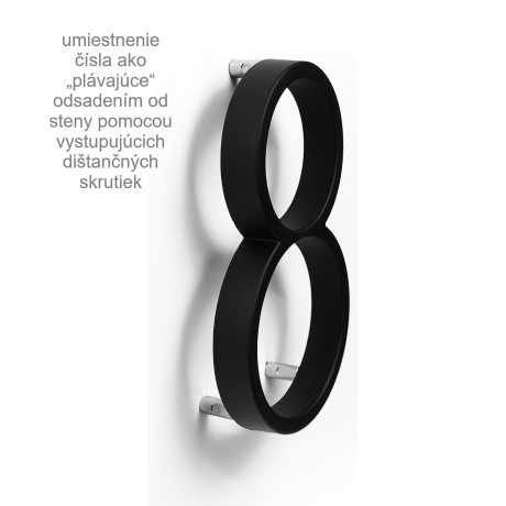 RN.125V.7.CE broj "7" crne boje