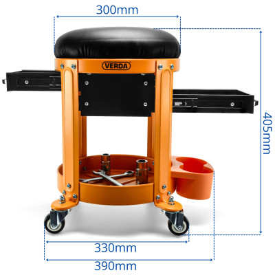 Radionička stolica D6715 s mogućnošću 360° okretanja.