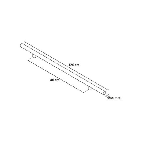 Ručka 120/80 kružnog oblika.