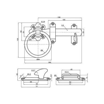Vrata s kolutom dvosmjerna 150mm.