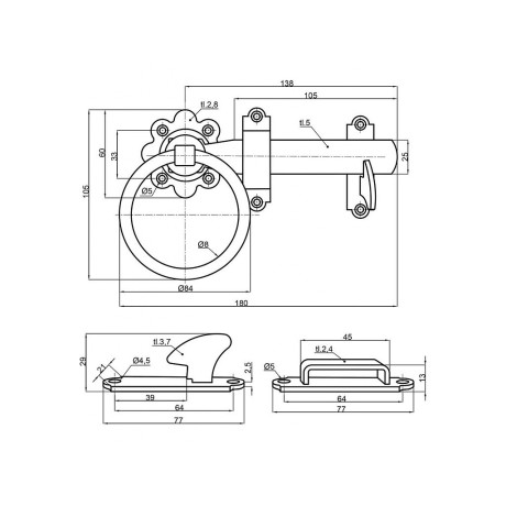 Vrata s kolutom dvosmjerna 150mm.