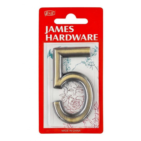 Broj "5" 75mm bronca.