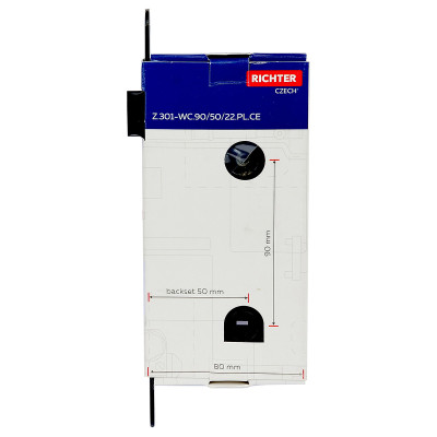 Z.301-WC.90/50/22.PL.CE ugradbeni WC zatvarač.