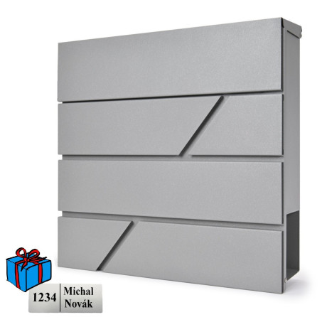 D3642 srebrna poštanska sandučić