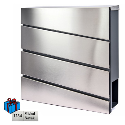 D3644 poštanski sandučić od nehrđajućeg čelika / antracit