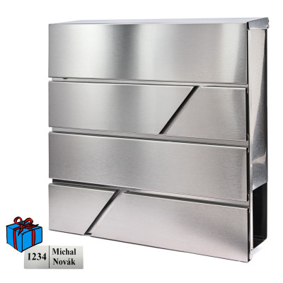 D3640 poštanski sandučić od nehrđajućeg čelika