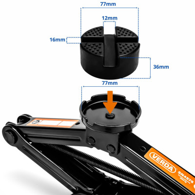D4575 trapezoidalni dizalica 2,5T s oblogom i teleskopskim ključem