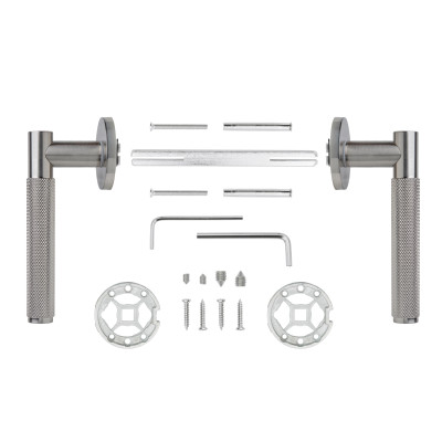 SORIA WC kvaka za vrata brušeni nikal